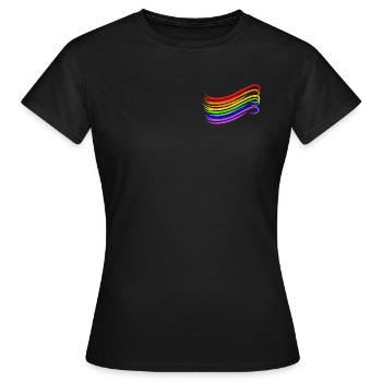 Homo - T-shirt Femme - noir - Devant - AI Model Female 172 dark (172cm)