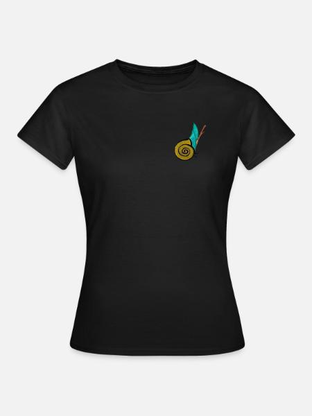 golden snail - Frauen T-Shirt - Schwarz