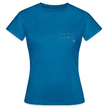 Gamer Pride - Subtil - T-shirt Femme - bleu saphir antique chiné - Devant - AI Model Female 172 dark (172cm)