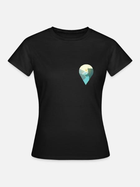 Norwegen Preikestolen Souvenir Geschenk - Frauen T-Shirt - Schwarz