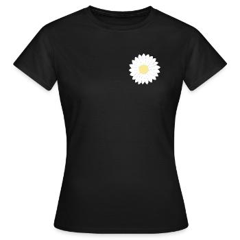 Pâquerette - T-shirt Femme - noir - Devant - AI Model Female 172 dark (172cm)