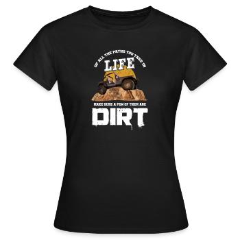 Dirt Jeep - Women's T-Shirt - black - Front - AI Model Female 172 dark (172cm)