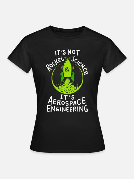 Aerospace aviation rocket science gift - Women's T-Shirt - black
