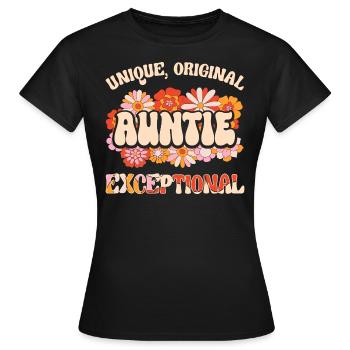 Tata Unique Original Herausragende Tante - Frauen T-Shirt - Schwarz - Vorne - AI Model Female 172 dark (172cm)