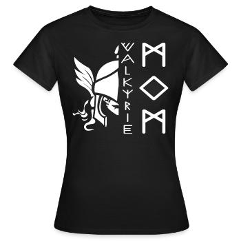 Frau Mythologie Wikingermutter Walküre - Frauen T-Shirt - Schwarz - Vorne - AI Model Female 172 dark (172cm)