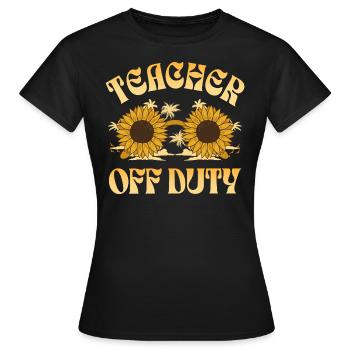 Sommerferien Ende der Schule Lehrer - Frauen T-Shirt - Schwarz - Vorne - AI Model Female 172 dark (172cm)