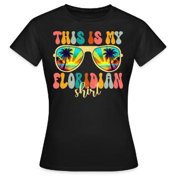 Loves Florida Summer Vacation - Women's T-Shirt - black - Front - AI Model Female 172 dark (172cm)