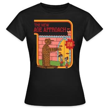 L’approche New Age - Raid en 30 minutes ou moins - T-shirt Femme - noir - Devant - AI Model Female 172 dark (172cm)