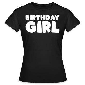 Anniversaire Fille Fête Anniversaire Enfant - T-shirt Femme - noir - Devant - AI Model Female 172 dark (172cm)