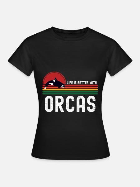 Orca - Frauen T-Shirt - Schwarz