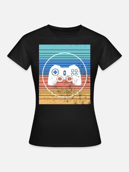 Videospiele Kontroller - Frauen T-Shirt - Schwarz