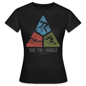 Swim Bike Run Athleten Design Für Triathlet - Frauen T-Shirt - Schwarz - Vorne - AI Model Female 172 dark (172cm)