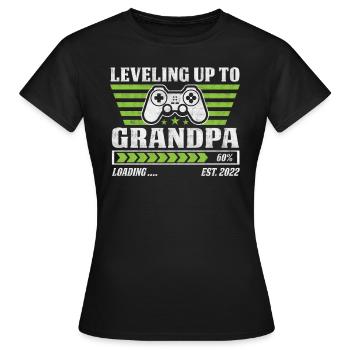 Grand-père Grand-père Paw Grand-père Grand-mère Grand-père - T-shirt Femme - noir - Devant - AI Model Female 172 dark (172cm)