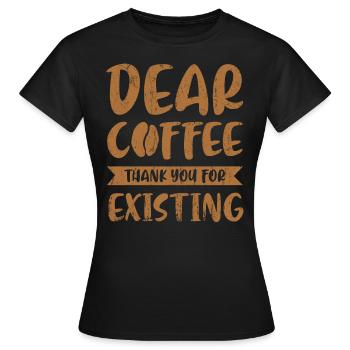 Ein Albtraum Vor Dem Kaffee Koffeinliebhaber - Frauen T-Shirt - Schwarz - Vorne - AI Model Female 172 dark (172cm)