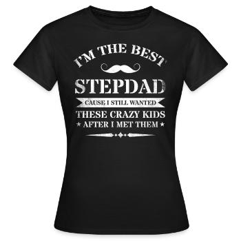 Beau-père Beau-père Beau-père Beau-père - T-shirt Femme - noir - Devant - AI Model Female 172 dark (172cm)