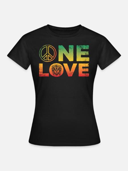 Ein Liebesdesign Für Reggae Rasta - Frauen T-Shirt - Schwarz