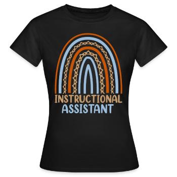 Conception d’assistant d’enseignement pour l’enseignement - T-shirt Femme - noir - Devant - AI Model Female 172 dark (172cm)