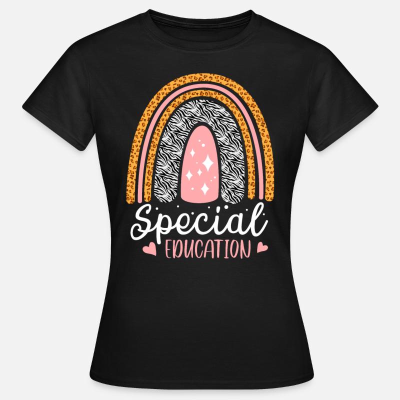 Conception de l’éducation de l’enfance en difficulté pour l’éducation de l’enfance en - T-shirt Femme - noir