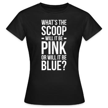 Quel est le hit, sera-t-il rose ou pour - T-shirt Femme - noir - Devant - AI Model Female 172 dark (172cm)