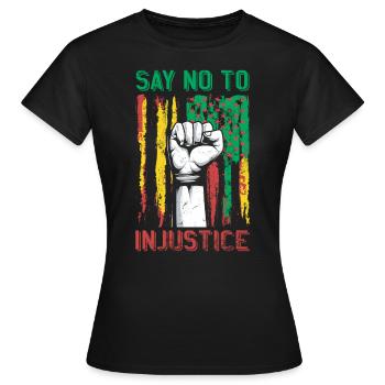 Lean l’injustice pour les fiers - T-shirt Femme - noir - Devant - AI Model Female 172 dark (172cm)