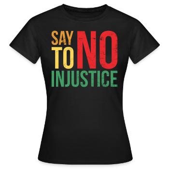 Lean l’injustice pour les fiers - T-shirt Femme - noir - Devant - AI Model Female 172 dark (172cm)