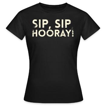 Sip Sip Hurra Marriage Draft For Bridal Groom - Women's T-Shirt - black - Front - AI Model Female 172 dark (172cm)