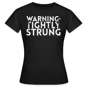 Avertissement Conception étroitement tendue pour les fans de tennis - T-shirt Femme - noir - Devant - AI Model Female 172 dark (172cm)
