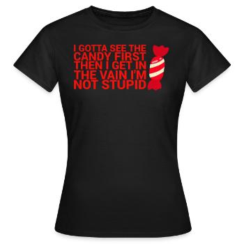 Ich Muss Den Ersten Lustigen Humor Für Erwachsene - Frauen T-Shirt - Schwarz - Vorne - AI Model Female 172 dark (172cm)