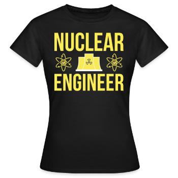 Nuclear Engineer - Women's T-Shirt - black - Front - AI Model Female 172 dark (172cm)