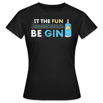 Be Begin - Women's T-Shirt - black - Front - AI Model Female 172 dark (172cm)