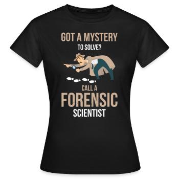 Avez-vous un casse-tête à résoudre? Appelez un - T-shirt Femme - noir - Devant - AI Model Female 172 dark (172cm)