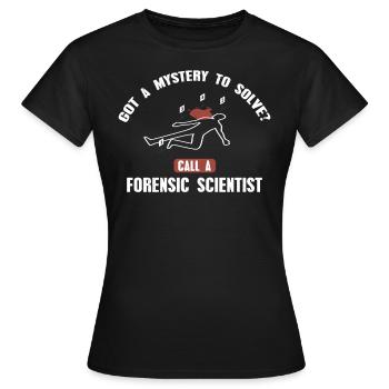 Avez-vous un casse-tête à résoudre? Appelez un - T-shirt Femme - noir - Devant - AI Model Female 172 dark (172cm)