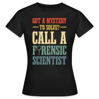 Avez-vous un casse-tête à résoudre? Appelez un - T-shirt Femme - noir - Devant - AI Model Female 172 dark (172cm)