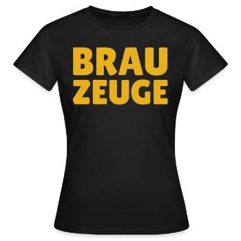 Brewman Beer Drinker - Women's T-Shirt - black - Front - AI Model Female 172 dark (172cm)