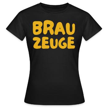 Brewman Beer Drinker - Women's T-Shirt - black - Front - AI Model Female 172 dark (172cm)