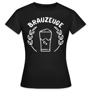 Brewware beer drinker - Women's T-Shirt - black - Front - AI Model Female 172 dark (172cm)