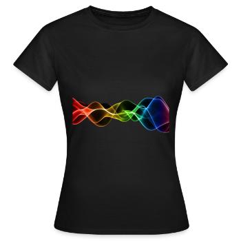 Frequency Vibration Vibrations Hertz - Women's T-Shirt - black - Front - AI Model Female 172 dark (172cm)