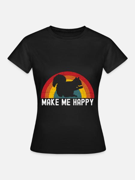 Eichhörnchen - Frauen T-Shirt - Schwarz