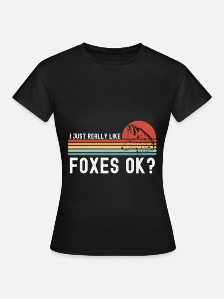 Fuchs - Frauen T-Shirt - Schwarz
