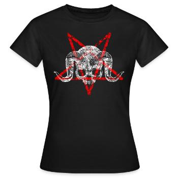 The devil - Women's T-Shirt - black - Front - AI Model Female 172 dark (172cm)