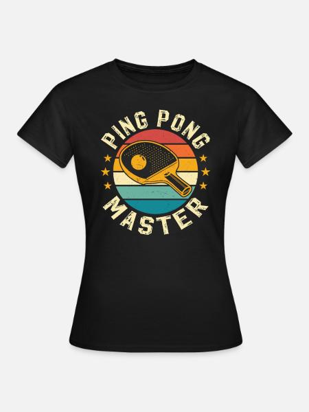 ping pong master - Frauen T-Shirt - Schwarz