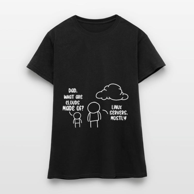 Cloud Storage Data Server Information Technology T-shirt Femme