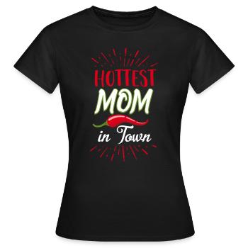 Sexy Ehefrau oder Geschenk für Mutter scharf - Frauen T-Shirt - Schwarz - Vorne - AI Model Female 172 dark (172cm)