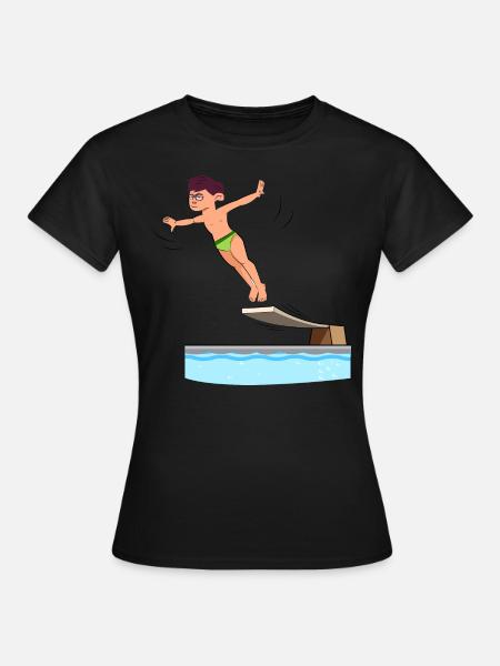 Springboard Diving - Women's T-Shirt - black