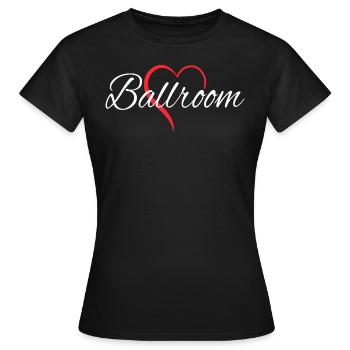 Female Ballroom Dancer Prom Dance - Women's T-Shirt - black - Front - AI Model Female 172 dark (172cm)