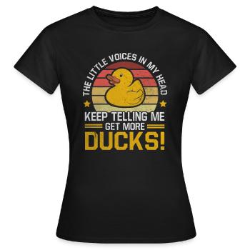 Canard grinçant Bain Canard Canard Canard Canards - T-shirt Femme - noir - Devant - AI Model Female 172 dark (172cm)