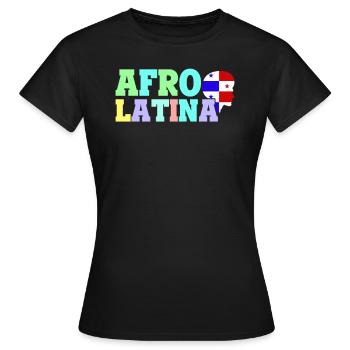 Afro Latina Panama Latinas Amérique latine - T-shirt Femme - noir - Devant - AI Model Female 172 dark (172cm)