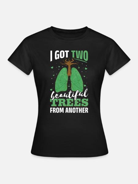 Lungenoperation Spender Lunge Transplantation - Frauen T-Shirt - Schwarz