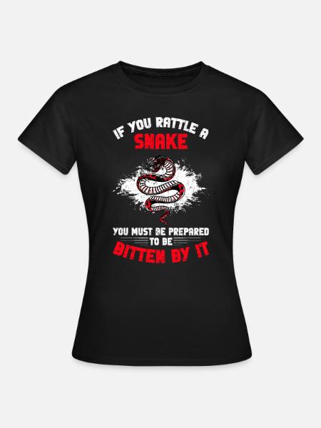 Sonaglio Un serpente Rattlesnake Snake Regalo - Maglietta da donna - nero