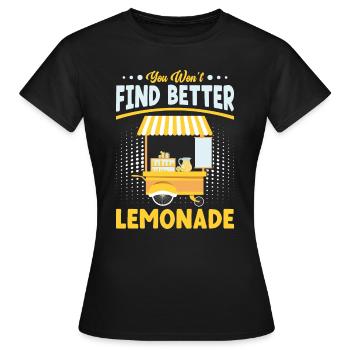 Limonaden Dealer Zitronensaft Beste Limonade - Frauen T-Shirt - Schwarz - Vorne - AI Model Female 172 dark (172cm)